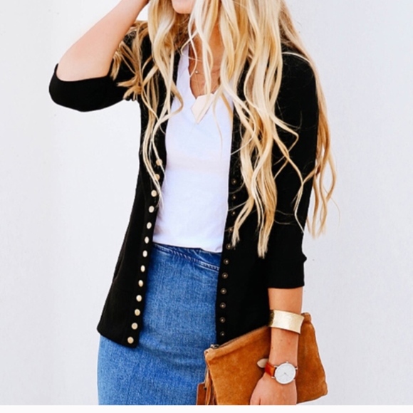 Sweaters - 🌼LAST ONE- XL JACKIE snap front cardigan